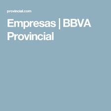 Empresas Bbva Provincial