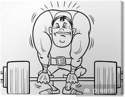 Los juegos más aclamados, ¡especialmente para ti! Cuadro En Lienzo Levantamiento De Pesas Libro Para Colorear Deportista Pixers Vivimos Para Cambiar