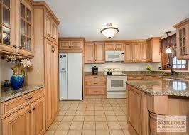 Light gray floor with light maple cabinets and a light gray granite counter is just blah, blah, blah. Tewksbury Kitchen Remodel With Maple Cabinets Walnut Glaze