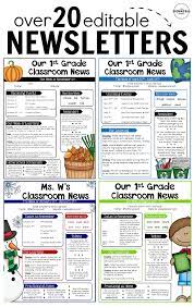 Editable Newsletter Templates For Distance Learning Classroom Newsletter Template Elementary School Newsletter Template School Newsletter Template