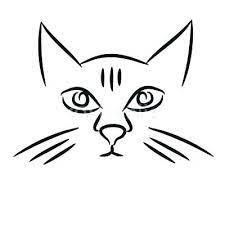 Grab a thick soft pencil, or a black colouring pencil and trace the drawing. Drawing Head Cat Face Drawing Easy