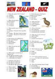 You can get 1 bonus point if you name the city where number 8 is located in. New Zealand Quiz Esl Worksheet By Ildibildi