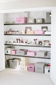 White floating shelves wall mounted, large golden and white shelves for wall, wood storage shelf for living room, bedroom, bathroom, kitchen, office by amada 4.6 out of 5 stars 33 $33.99 $ 33. The Office Closet The Small Things Blog