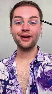 Replying to @shyguyxcii 🌈Pride Flag Makeup🌈 Part 8: Transgender Flag  🏳️‍⚧️🩷 had to break out the @kim petras for this one 😍 #barbiejackson  #shapeshifter #makeuptutorial #transgender