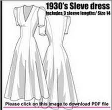 20 simple and elegant vestment patterns: 1930s 1940s Longline Dress Free Pdf Pattern Vintage Sewing Patterns Sewing Patterns Sewing Patterns Free