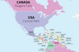 Mapa de américa con nombres de países y capitales en español para imprimir. Este Mapa Muestra La Atraccion Turistica Mas Visitada De Cada Pais Turismo Viaggi Costarica