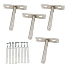 Sipery Floating Shelf Brackets 4pcs Hidden Shelf Support Brackets 3 Inch Depth Concealed Blind Shelf Suppo Shelf Brackets Hidden Shelf Floating Shelf Brackets