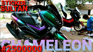 Ini harga part accesories thailand disini. Full Proses Wrapping Nmax Skotlet Bunglon Matte Sticker Chameleon Youtube
