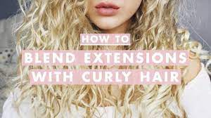 Fashion line synthetic deep wave curly clip in hair extensions double weft full head heat resistance thick deep wave clip in 7 pieces (24 deep wave, 613 bleach blonde) 3.6 out of 5 stars. How To Blend Hair Extensions With Curly Hair Youtube