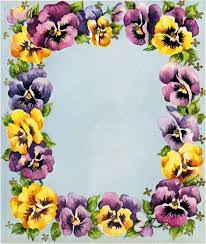 Pin By Gee Gayle On Vintage Papers Pansies Wreath Drawing Graphics Fairy