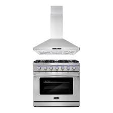 Can you put a gas range in an island. Cosmo 2 Piece Kitchen Package With 36 Freestanding Gas Range 36 Island Range Hood Reviews Wayfair