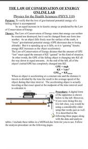 Use a specific example to support your answer. The Law Of Conservation Of Energy Online Lab Physics Chegg Com