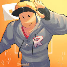 roblox, highres, black eyes, builderman (roblox), fingerless gloves,  gloves, grey pants, hood, hooded jacket, hoodie, jacket, pants, red shirt,  salute, shirt, smile, sweatdrop, zipper - Image View - | Gelbooru - Free