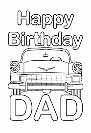 happy birthday daddy printable coloring page coloring home