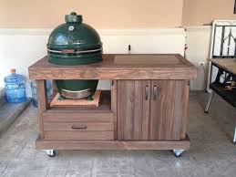 Big Green Egg Table By Balduino Lumberjocks Com Woodworking Community Big Green Egg Table Plans Big Green Egg Table Green Eggs