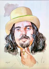 Rochester, Kent (again, from a recent holiday to the UK). Painting is of  local musician and artist, Billy Childish.