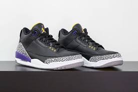 Black And Blue 13s Release Date Air Jordan 3 Retro Court Purple Ct8532 050 Release Date In 2020 Sneakers Men Air Jordans Black Cement