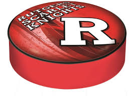 Rutgers University Seat Cover Rutgers Scarlet Knights Logo He was holding a sword forming the letter t in the word rutgers positioned below. 99mainstreet