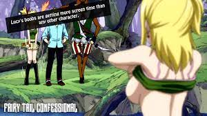 Fairy Tail Confessions! — “Lucy's boobs are getting more screen time than...