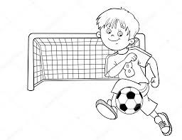 Grafico Vectorial Colorear Contorno De Un Dibujo Animado Paje Con Un Gol De Futbol Y Pelota De Futbol Imagen Vectorial Colorear Contorno De Un Dibujo Animado Paje Con Un Gol De Encuentra divertidos dibujos de equipos de fútbol para colorear online, pintar a mano o imprimir.