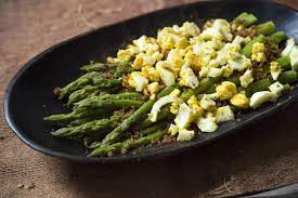 Asparagus With Prosciutto And Egg Recipe Recipe Recipes Asparagus Side Dish Recipes