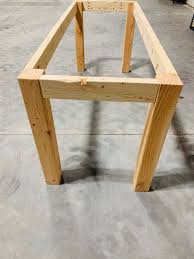 Farmhouse Table Chunky Leg Kit With Table Apron Unfinished Etsy Diy Table Legs Diy Farmhouse Table Diy Dining Table