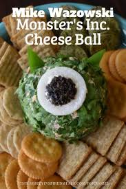 Monster S Inc Cheese Ball Recipe Cheese Ball Monsters Inc Food Inspiration