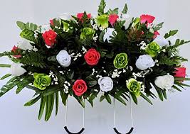 What is the best flower for a grave? Artificial Memorial Flowers Silk Flower Arrangements