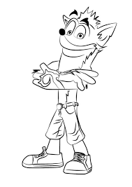 Screenshots & videos of your favorite crash bandicoot®. Crash Bandicoot 8 Coloring Page Free Printable Coloring Pages For Kids