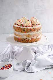 Cookie Cake A Playful Twist On A Funfetti Cake Recipe Sugar Cookie Cake Recipe Sugar Cookie Cakes Funfetti Cake