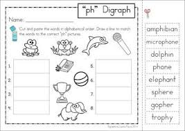 Ph Digraph Games Activities Worksheets 84 Pages In Total A Page From The Unit Alphabetical Order Phonics Words Phonics Digraph