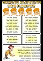 Comparatives worksheets and online activities. Comparatives And Superlatives Esl Printable Worksheets