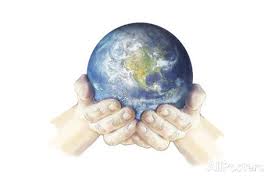 Hands Holding Planet Earth Globe White Background Poster Allposters Com Earth Art Drawing Planet Painting Earth Tattoo