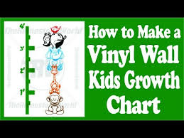 Creating A Custom Kids Animal Growth Chart Using Fdc Wall Vinyl And A Vinyl Cutter