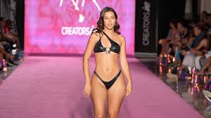 Mikaela Lafuente in SLOW MOTION 4k - Miami Swim Week, Krissy King The Label  2023 - BiliBili