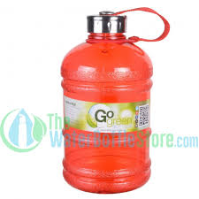 By placing at least one or more water bottles in the lower three slots of the brewing interface, an ingredient in the upper slot. Half Gallon 64oz Red Water Bottle Handle Steel Cap Thewaterbottlestore Com