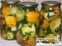 салат из огурцов с петрушкой и чесноком на зиму Zelenye Pomidory Marinovannye S Petrushkoj I Chesnokom Zelenye Pomidory Pomidory Eda