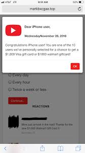 Walmart $1,000 gift card offers advertised through twitter, facebook, emails or text messages are scams that are designed to collect personal information, including credit card numbers. Visa Walmart Scam Youtube Icon Facepalm