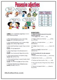 Possessive Adjectives Possessive Adjectives Adjectives Pronouns Exercises