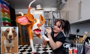 This anchor cupcake cake is just gorgeous made by n and l sweet treats! Mother Of One Makes Impressive Caricature Cakes Including Life Size Sculpture Of Her Puppy Daily Mail Online