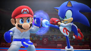 Sega has allowed its own mascot to appear in the game, as it's possible for players to have their olympian wear a sonic the hedgehog costume during the games. Mario And Sonic At The Olympic Games Tokyo 2020 Review Techraptor