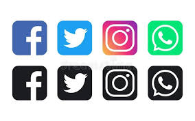 Facebook Whatsapp Twitter And Instagram Logos Facebook Whatsapp Twitter And Affiliate Facebook And Instagram Logo Facebook Logo Vector Logo Facebook