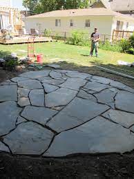 This Stylish Fabric Bag You Make Yourself Is A Great Carry Along For Your Next Farmers Market Trip Flagstone Patio Design Patio Stones Stone Patio Designs