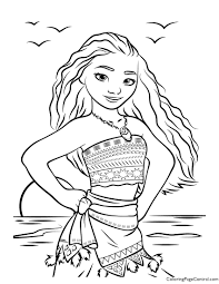 When a blight strikes her island, moana sets sail in search of maui, a. Moana Coloring Pages Coloring Home