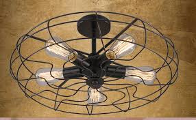 Here we list some of our favorite stained glass ceiling fan designs whether your decor is farmhouse rustic or contemporary cage enclosed ceiling fans are guaranteed to make a statement! Lars Retro Caged Fan Lamp