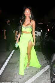She then furthered her studies majoring in theater arts at wright state university before entering the. Nicole Scherzinger Dazzles In A Neon Green Crop Top Paired With Underwear Flashy Thigh Split Skirt