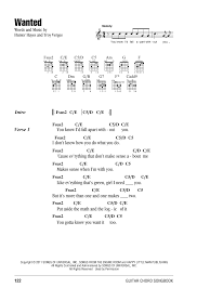 Smile as you two dance the night away together. Wanted Sheet Music Hunter Hayes Guitar Chords Lyrics