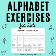 Two gymnastics sisters lead an alphabet workout for kids of all ages. Distance Learning Alphabet Exercises For Kids By Mrs Mac S Teaching Hacks