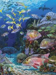 12 Re002 Mutton Reef Jpg Fish Art Lobster Art Marine Art