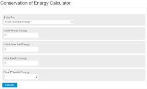 We did not find results for: Conservation Of Energy Calculator Calculator Academy